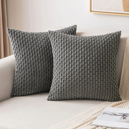 Boho Patchwork Corduroy Pillow Cover