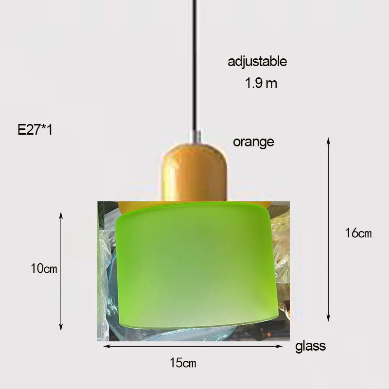 Colorful Glass Globe Pendant Light