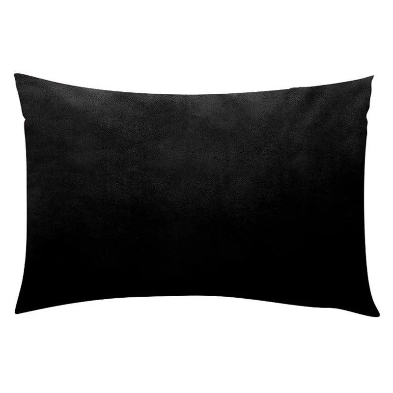 Black Velvet Throw Pillow Cover — detail
