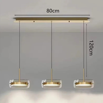 Multi Head Glass Pendant Light
