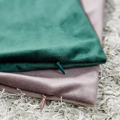 Nordic Velvet Throw Pillow Cover — styling detail