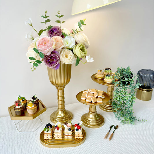 Cylinder flower vase wedding centerpiece gold silver white