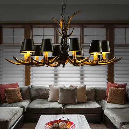 Resin Antler Pendant Light