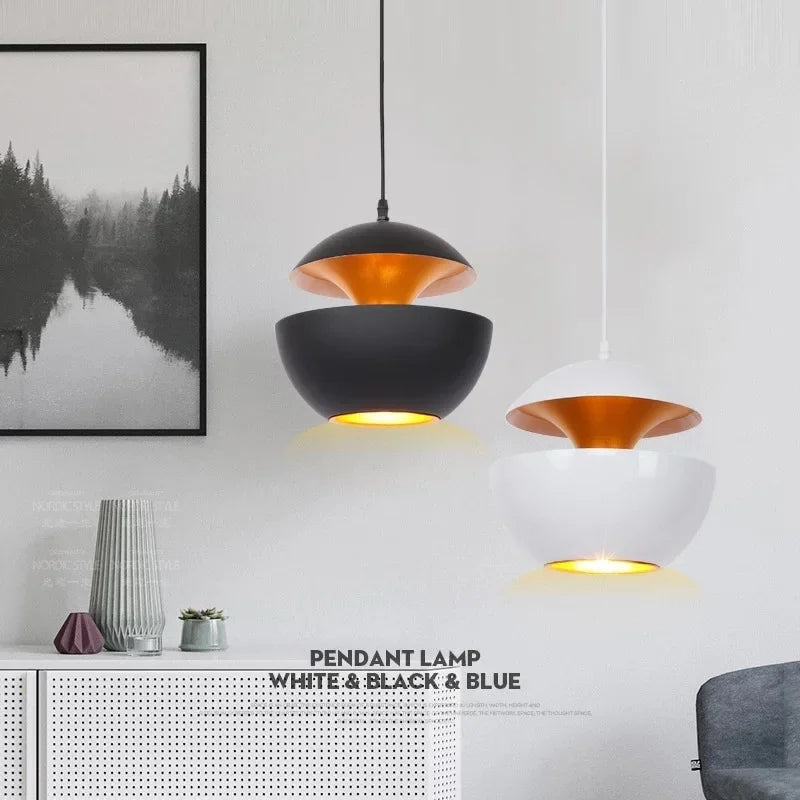 Postmodern Aluminum Dome Pendant Light
