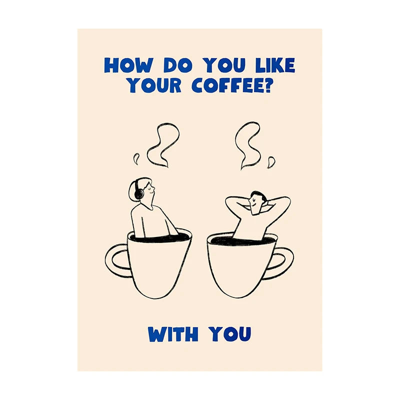 Coffee Diver Trendy Canvas Wall Art Print