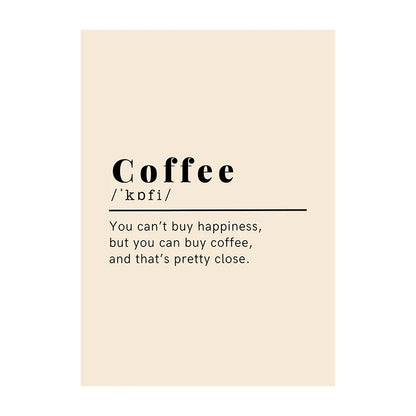 Coffee Diver Trendy Canvas Wall Art Print