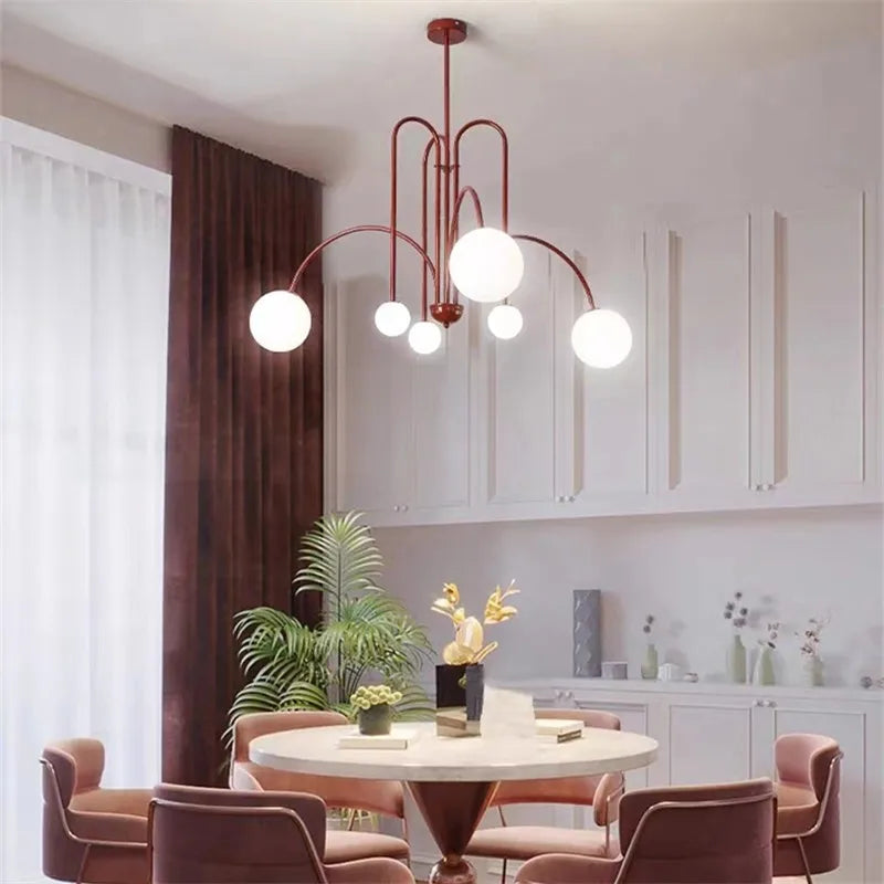 Gold comet style chandelier at 27.6 in wide, bulbs not included