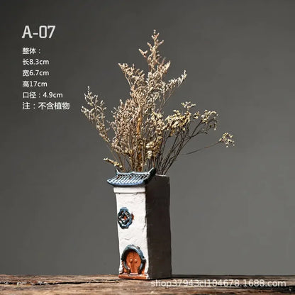 Huizhou ceramic flower pot courtyard aquascape ornament