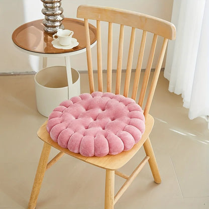 Round Biscuit Plush Seat Cushion