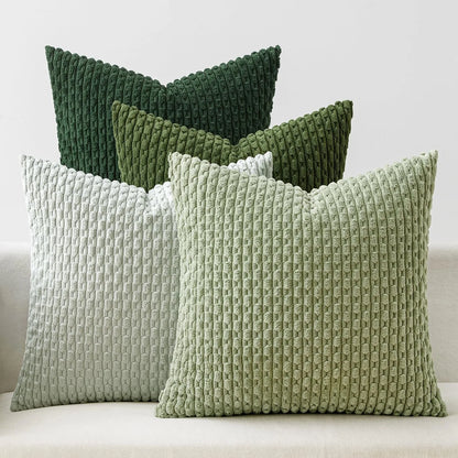 Boho Patchwork Corduroy Pillow Cover