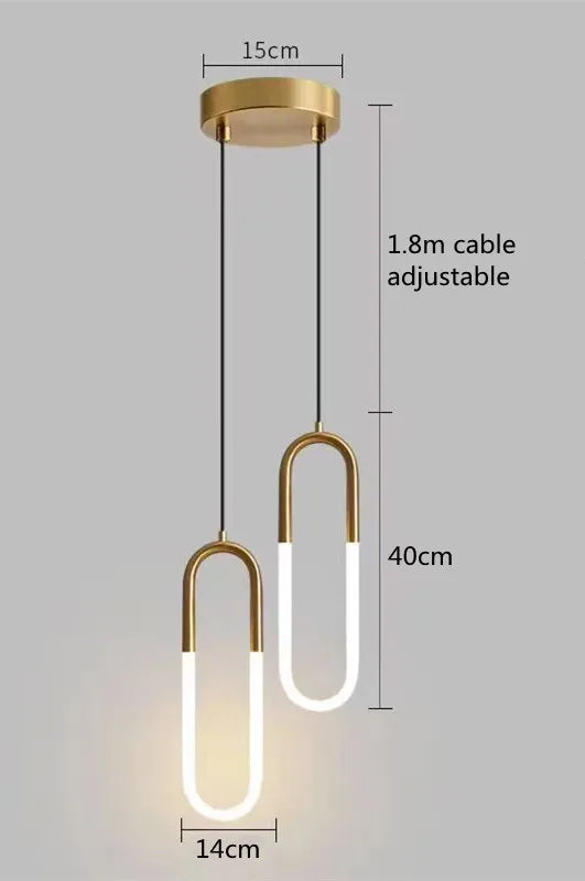 Brass Tube Pendant Light