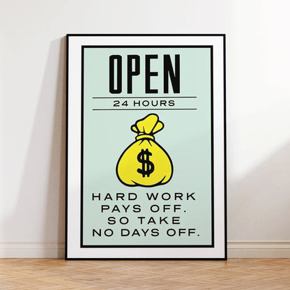 Take The Risk Motivational Quote Canvas Wall Art