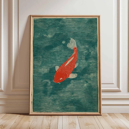 Japanese Koi Fish Zen Pond Canvas Wall Art