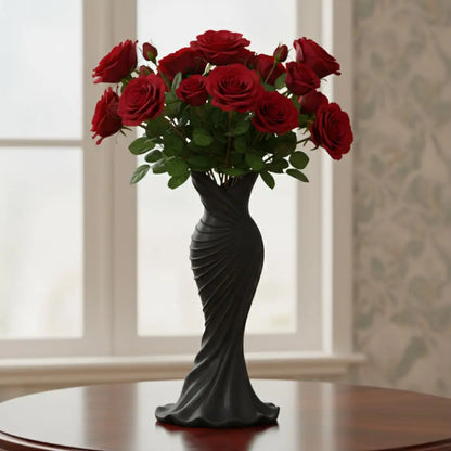 3D printed gown dress vase minimalist flower arrangement décor