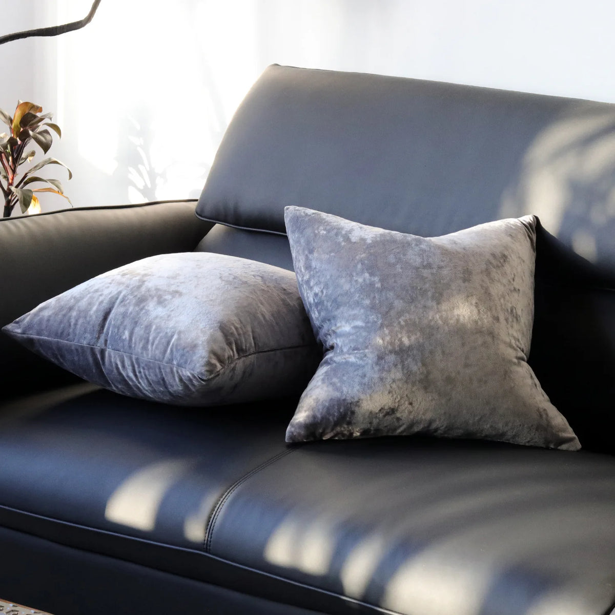 Solid Fabric Throw Pillow Cover