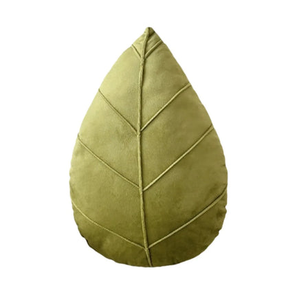 3D Leaf Shaped Decorative Pillow — styling detail