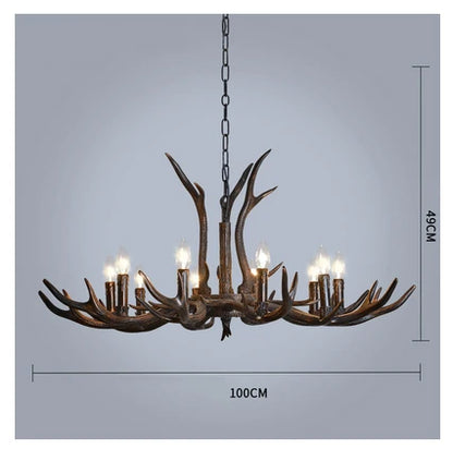 Resin Antler Pendant Light