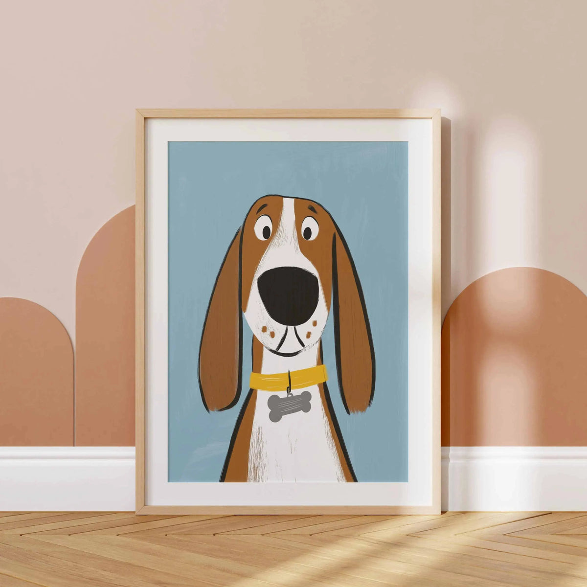 Minimalist Dog Portrait Dachshund Canvas Wall Art