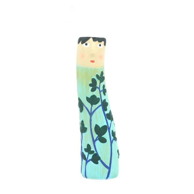 Bohemian face vase handmade resin dried flowers home décor