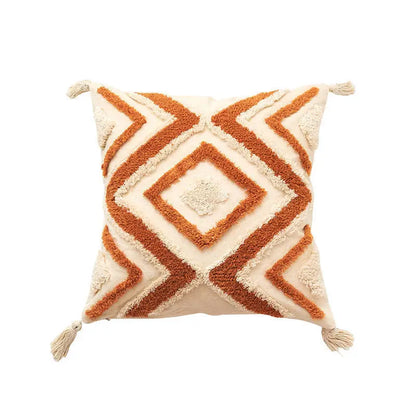 Bohemian Embroidered Tassel Pillow Cover