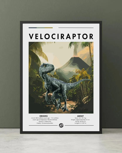 Dinosaur Spinosaurus Prehistoric Canvas Wall Art Poster