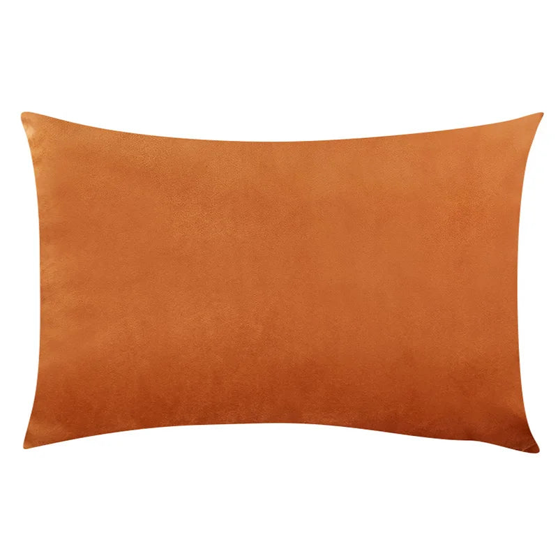 Soft Velvet Lumbar Pillow Cover — styling detail