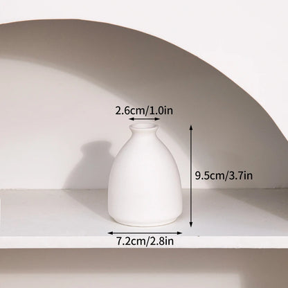 Nordic White Ceramic Mini Vase
