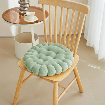 Round Biscuit Plush Seat Cushion — styling detail