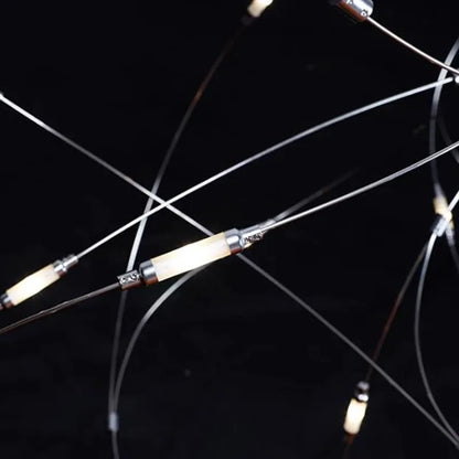 Gold disc chandelier with a 25.6 in overall height on a cord pendant