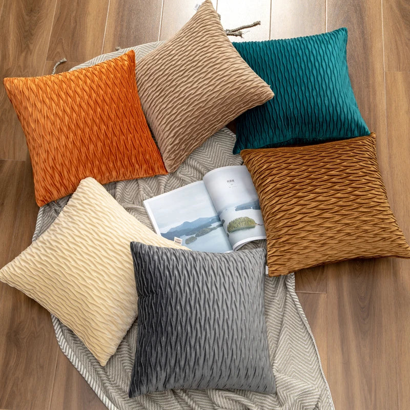 Plush Velvet Throw Pillow Cover — alternate view
