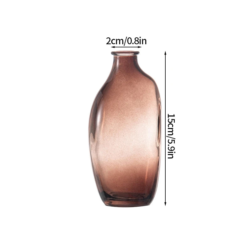 Brown Retro Glass Hydroponic Vase