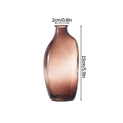 Brown Retro Glass Hydroponic Vase