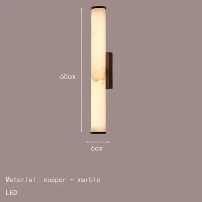 Copper Faux Marble Wall Sconce