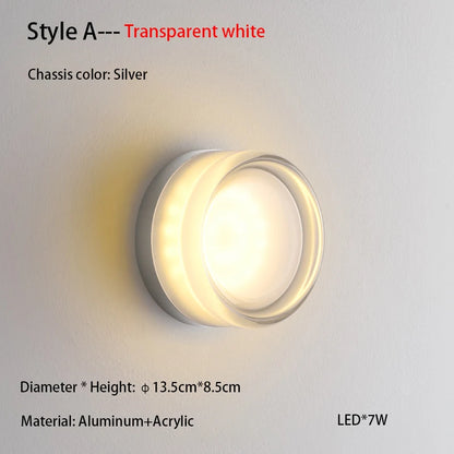 Nordic Acrylic Outdoor Wall Sconce