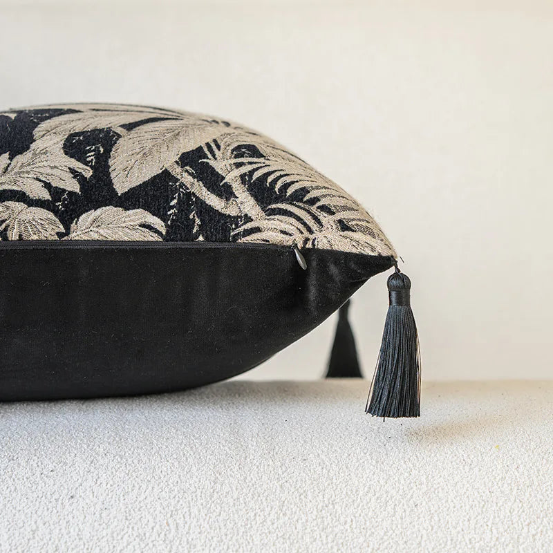 Nordic Jacquard Lumbar Pillow Cover — detail