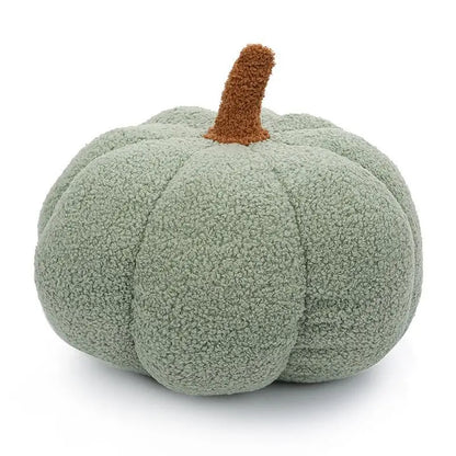 Plush Pumpkin Decorative Pillow — styling detail