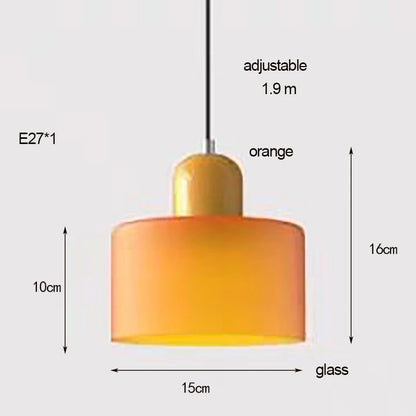Colorful Glass Globe Pendant Light