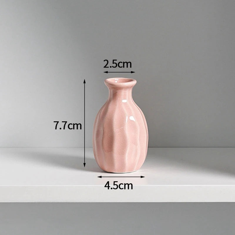 Nordic Ceramic Mini Vase Set