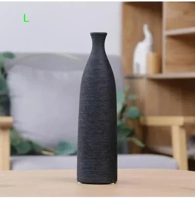 Modern Ceramic Vase Black and White Home Décor | Aurelia