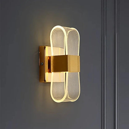 aluminum wall sconce, side profile showing mounting depth
