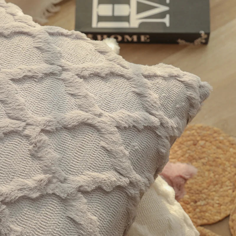 Soft Plush Luxury Pillow Cover — styling detail