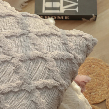 Soft Plush Luxury Pillow Cover — styling detail