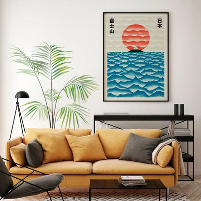 Japanese contemporary tokyo street art canvas print — close-up detail view