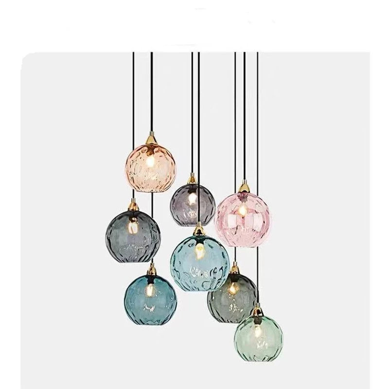 Colored Glass Ball Pendant