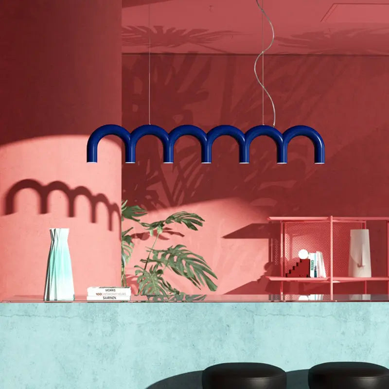 Multi Head Metal Pendant Light