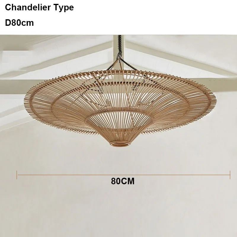 Rattan Dome Pendant Light