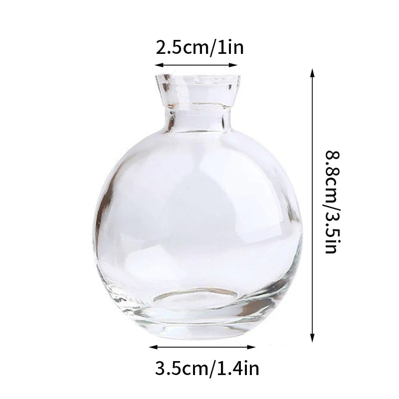 Brown retro glass vase creative home decor on bookshelf