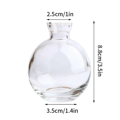 Brown retro glass vase creative home decor on bookshelf