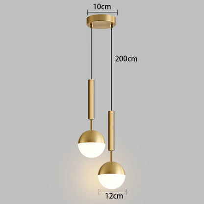 Alloy Bedside Pendant Light