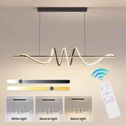 LED Linear Strip Pendant Light